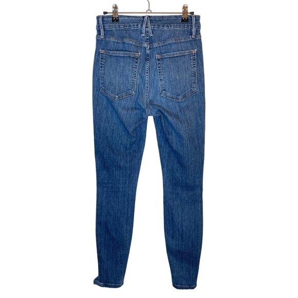 Good American Good Waist Chewed Hem Jeans, 27 - Picture 4 of 10